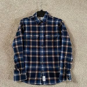 Men’s Oversized Flannel Button Down Shirt